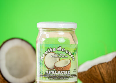 Aceite de coco prensado en frio presentacion de vidrio 418ml