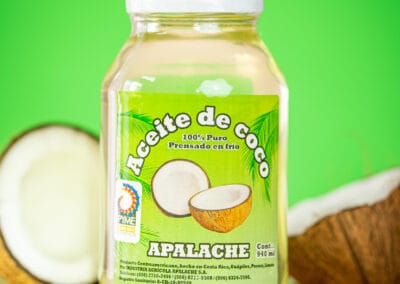 Aceite de coco prensado en frio presentacion de vidrio 940ml boca ancha